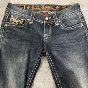 Rock Revival Women's Dark Blue Boot Cut Jeans